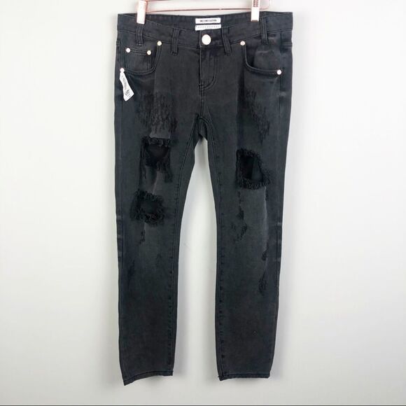 ONE TEASPOON | Freebird Basalt Black Denim Jeans - Picture 4 of 12